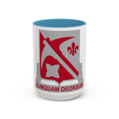 478 Engineer Battalion (U.S. Army) Accent Coffee Mug 15oz Light Blue - Go Mug Yourself