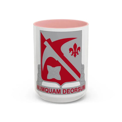 478 Engineer Battalion (U.S. Army) Accent Coffee Mug 15oz Pink - Go Mug Yourself