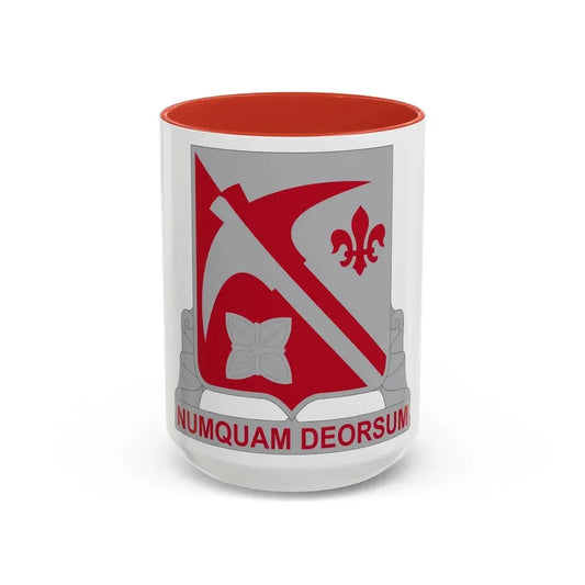 478 Engineer Battalion (U.S. Army) Accent Coffee Mug 15oz Red - Go Mug Yourself