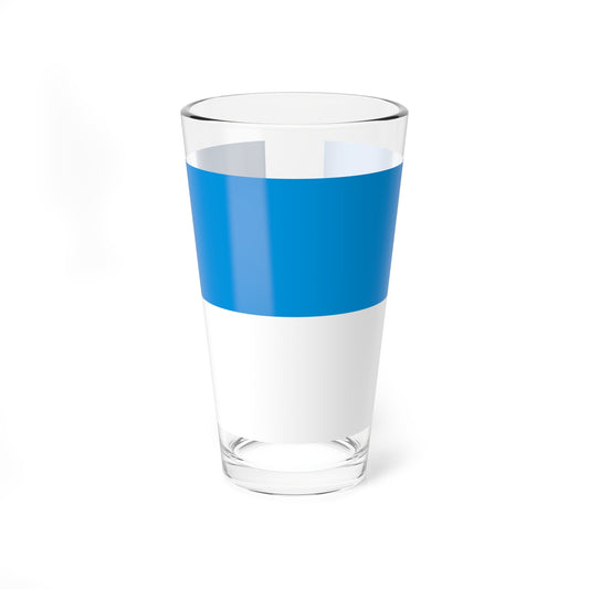 Flag of Vamospercs variant (Hungary) Pint Glass 16oz