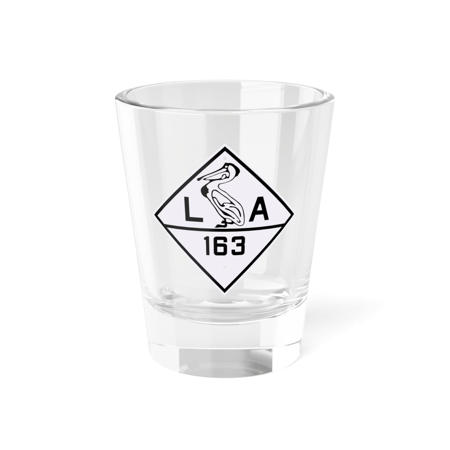 Louisiana 163 1924 (Louisiana) (Road Sign) Shot Glass 1.5oz