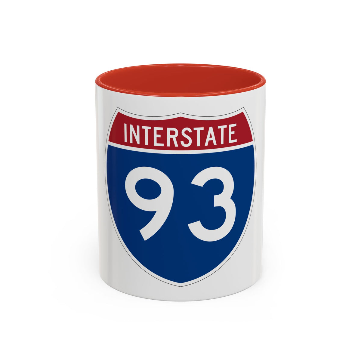 Interstate 93 (U.S. Highways) Accent Coffee Mug