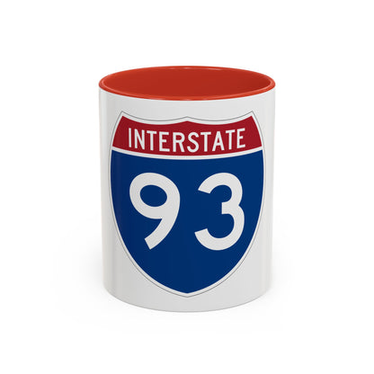 Interstate 93 (U.S. Highways) Accent Coffee Mug
