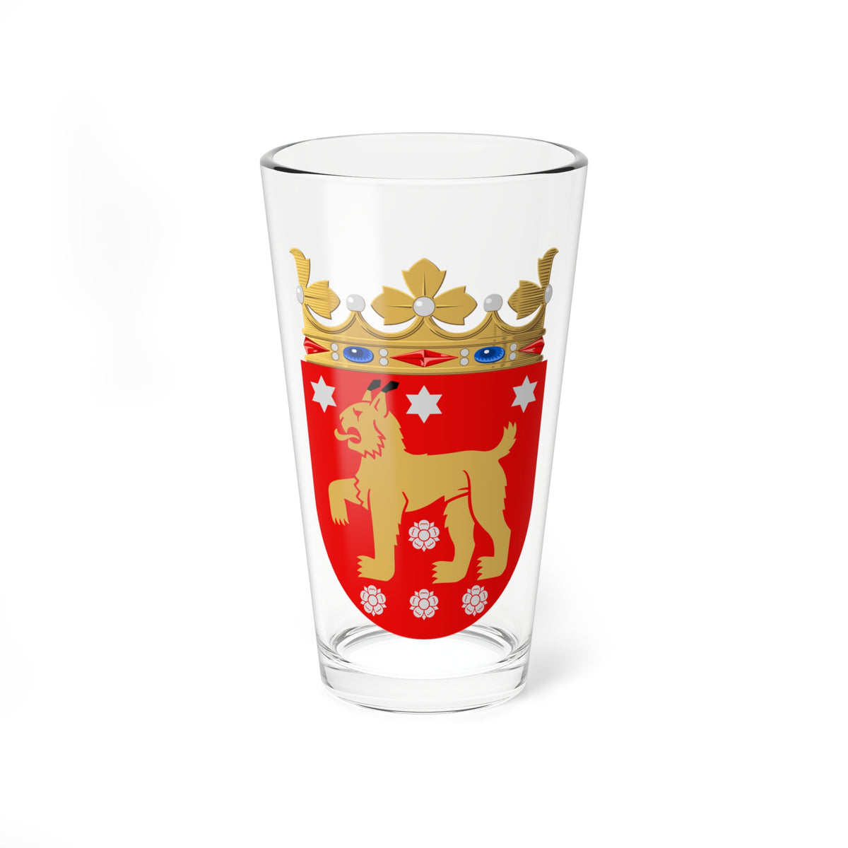 Häme.vaakuna (Finland) (Coat of Arms) Pint Glass 16oz