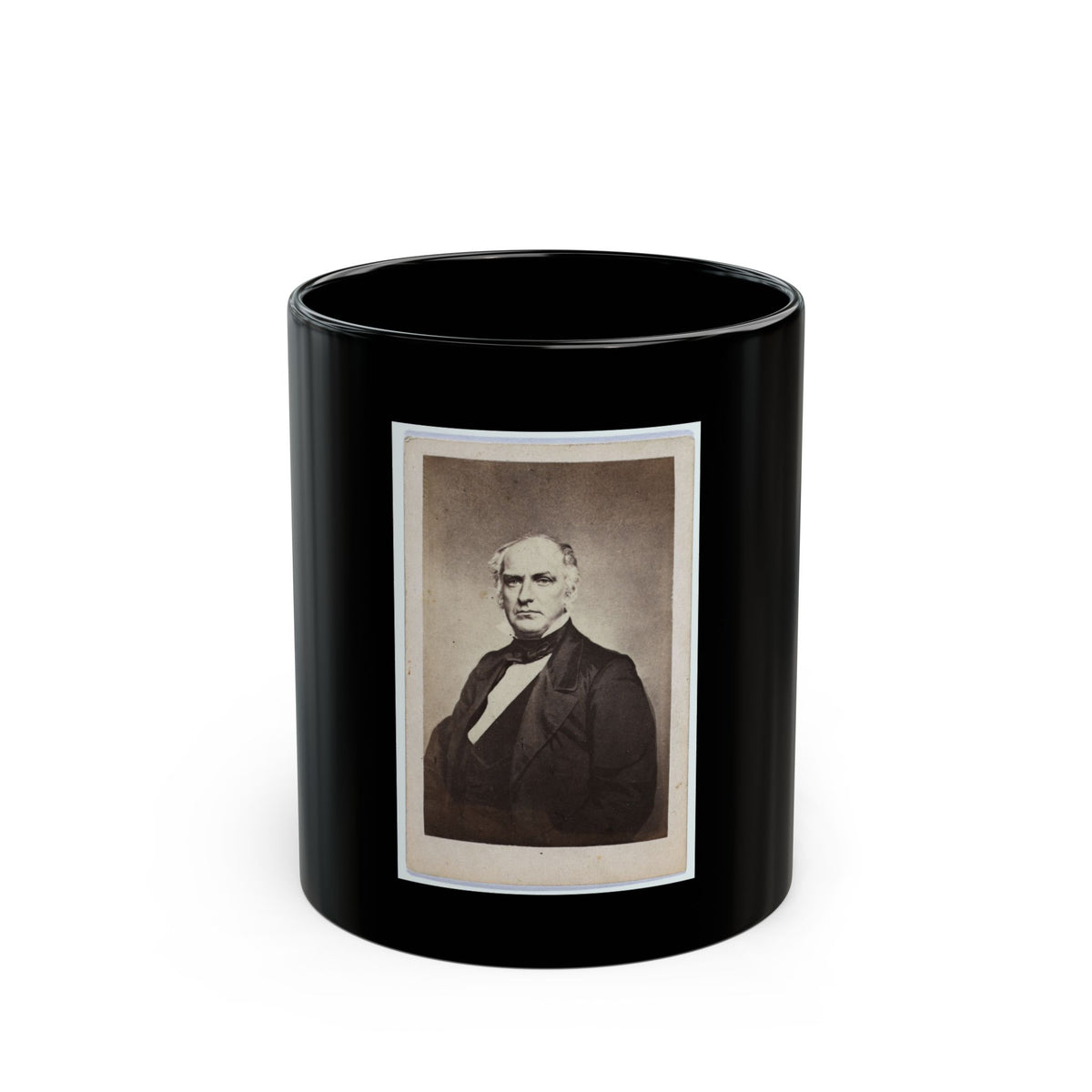 Col. Edward D. Baker, 1811-1861 (U.S. Civil War) Black Coffee Mug