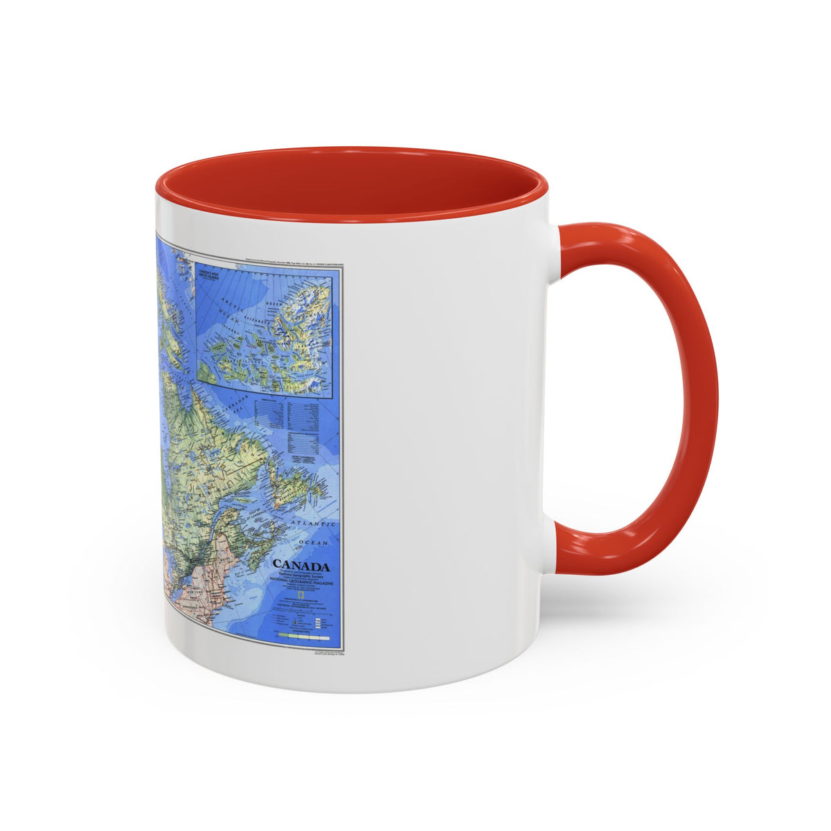 Canada (1985) (Map) Accent Coffee Mug