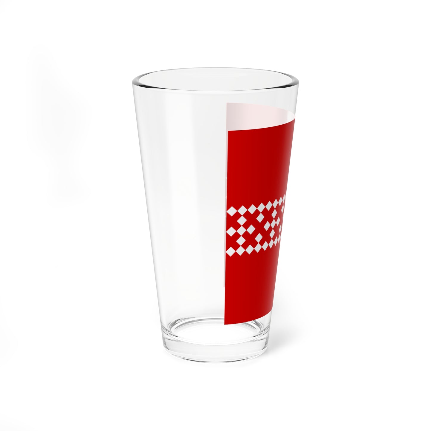 Dovzhky Khmelnytskyi Oblast flag (Ukraine) Pint Glass 16oz