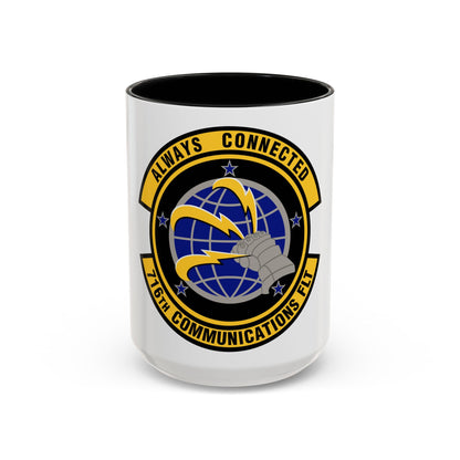 716th Communications Flight (U.S. Air Force) Accent Coffee Mug
