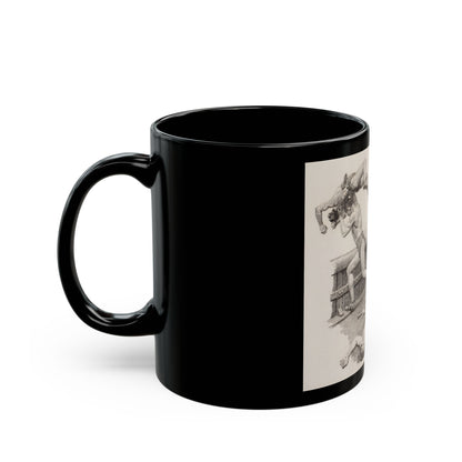 Carson of Venus, The Passing Show story illustration, 1933 - Black Coffee Mug-Go Mug Yourself