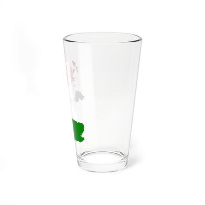 United Kingdom with British Republican flag (United Kingdom) Pint Glass 16oz