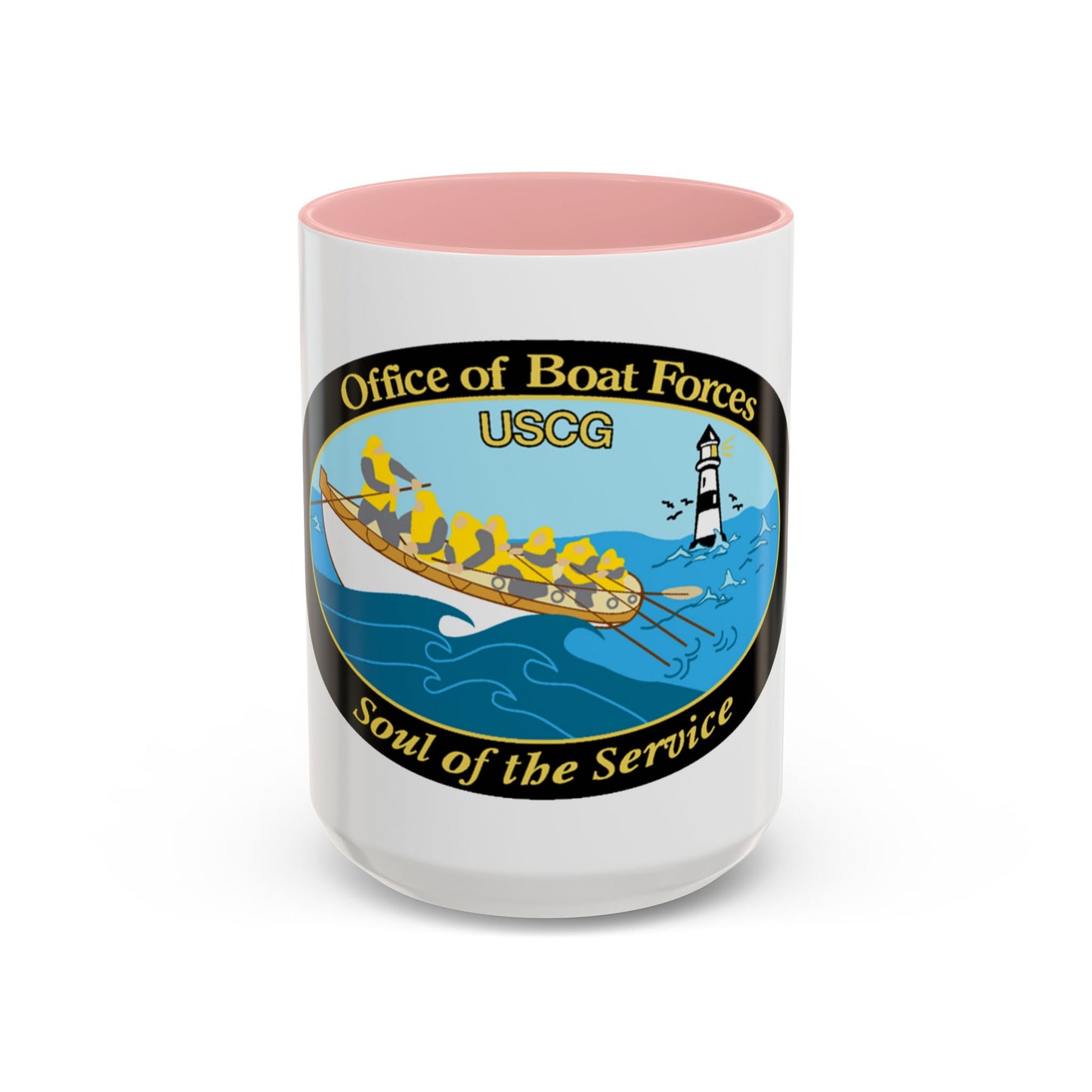 USCG Office of Boat Forces (U.S. Coast Guard) Accent Coffee Mug