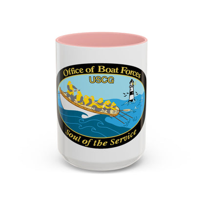 USCG Office of Boat Forces (U.S. Coast Guard) Accent Coffee Mug