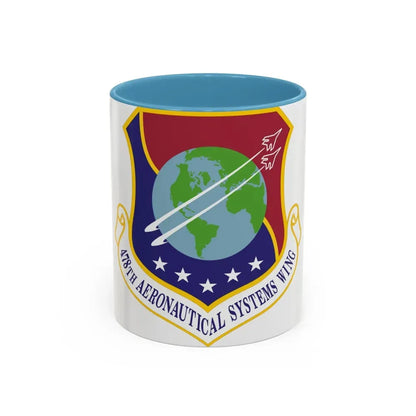 478th Aeronautical Systems Wing (U.S. Air Force) Accent Coffee Mug 11oz Light Blue - Go Mug Yourself