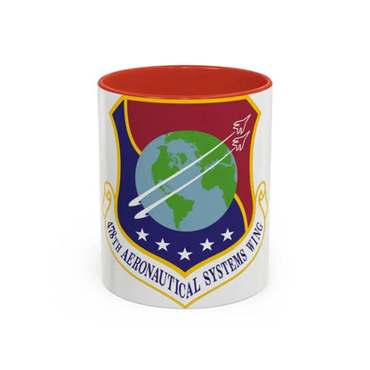 478th Aeronautical Systems Wing (U.S. Air Force) Accent Coffee Mug 11oz Red - Go Mug Yourself