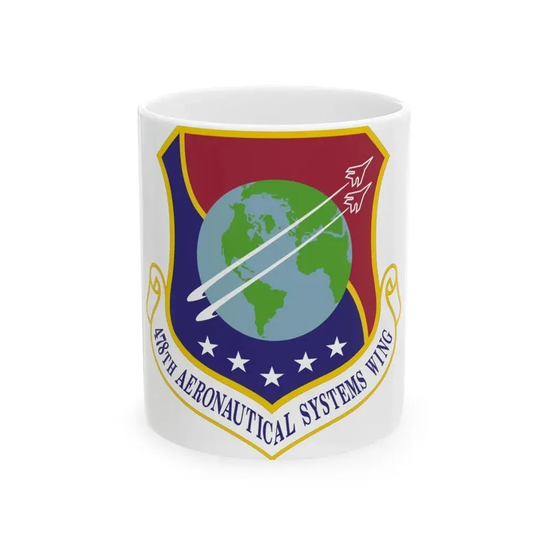 478th Aeronautical Systems Wing (U.S. Air Force) White Coffee Mug 11oz - Go Mug Yourself