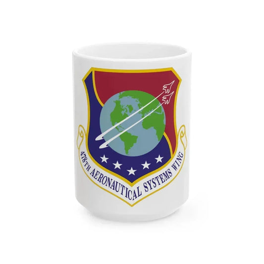 478th Aeronautical Systems Wing (U.S. Air Force) White Coffee Mug 15oz - Go Mug Yourself