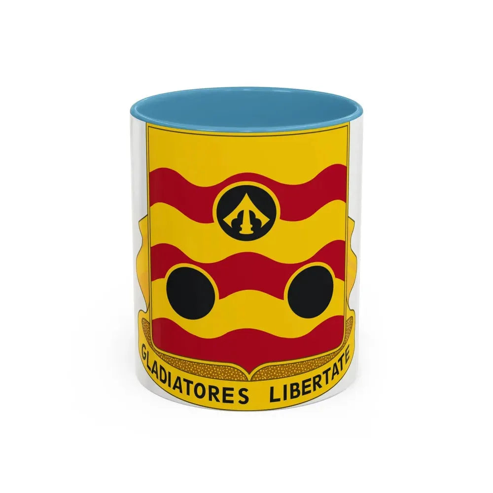 478th Antiaircraft Artillery Battalion (U.S. Army) Accent Coffee Mug 11oz Light Blue - Go Mug Yourself