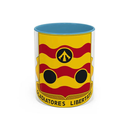 478th Antiaircraft Artillery Battalion (U.S. Army) Accent Coffee Mug 11oz Light Blue - Go Mug Yourself