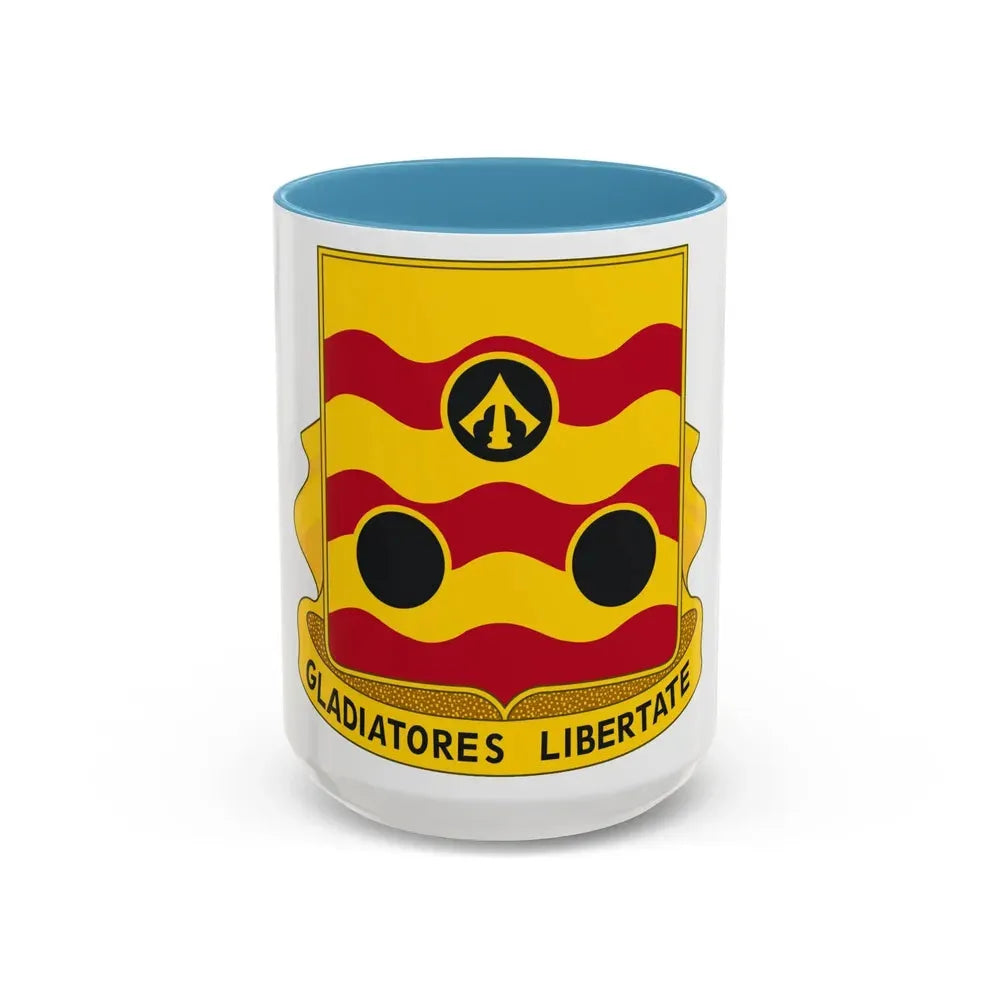 478th Antiaircraft Artillery Battalion (U.S. Army) Accent Coffee Mug 15oz Light Blue - Go Mug Yourself