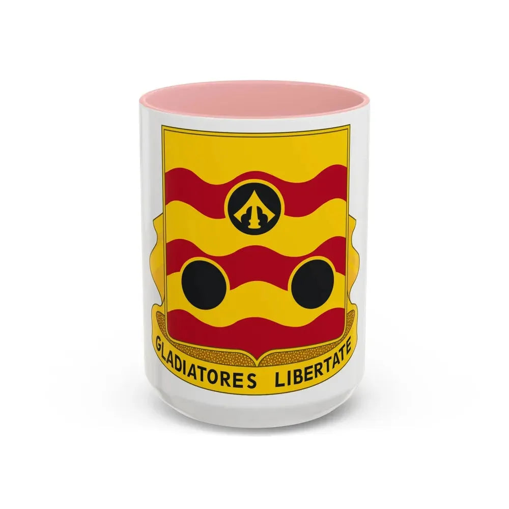 478th Antiaircraft Artillery Battalion (U.S. Army) Accent Coffee Mug 15oz Pink - Go Mug Yourself