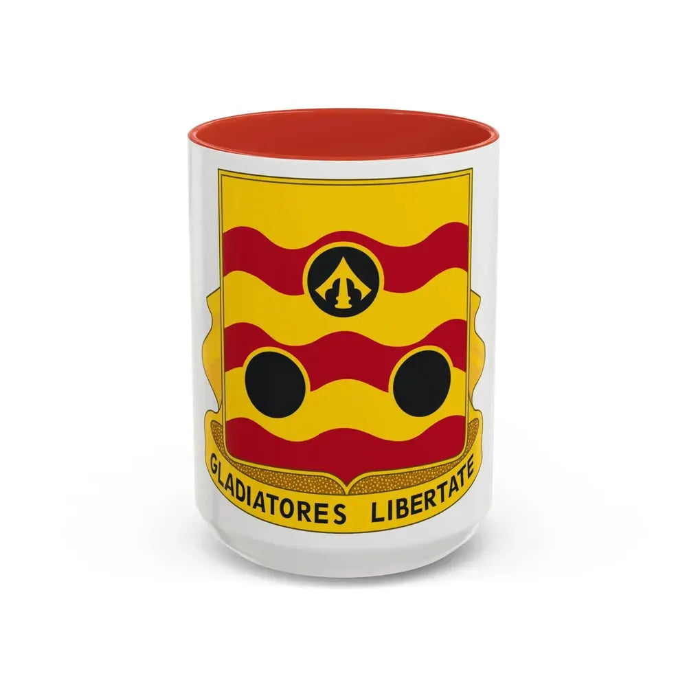 478th Antiaircraft Artillery Battalion (U.S. Army) Accent Coffee Mug 15oz Red - Go Mug Yourself