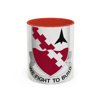479 Engineer Battalion (U.S. Army) Accent Coffee Mug 11oz Red - Go Mug Yourself