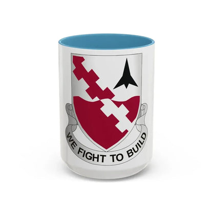 479 Engineer Battalion (U.S. Army) Accent Coffee Mug 15oz Light Blue - Go Mug Yourself