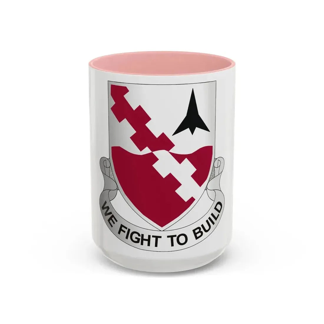479 Engineer Battalion (U.S. Army) Accent Coffee Mug 15oz Pink - Go Mug Yourself