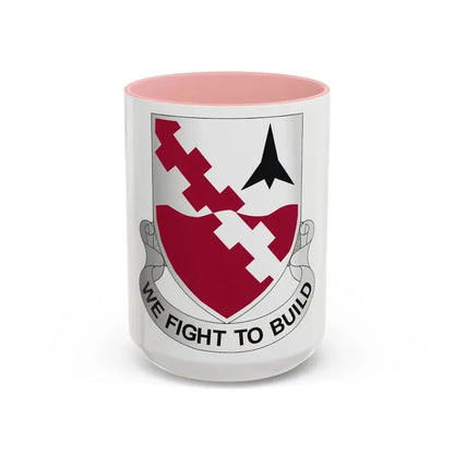 479 Engineer Battalion (U.S. Army) Accent Coffee Mug 15oz Pink - Go Mug Yourself