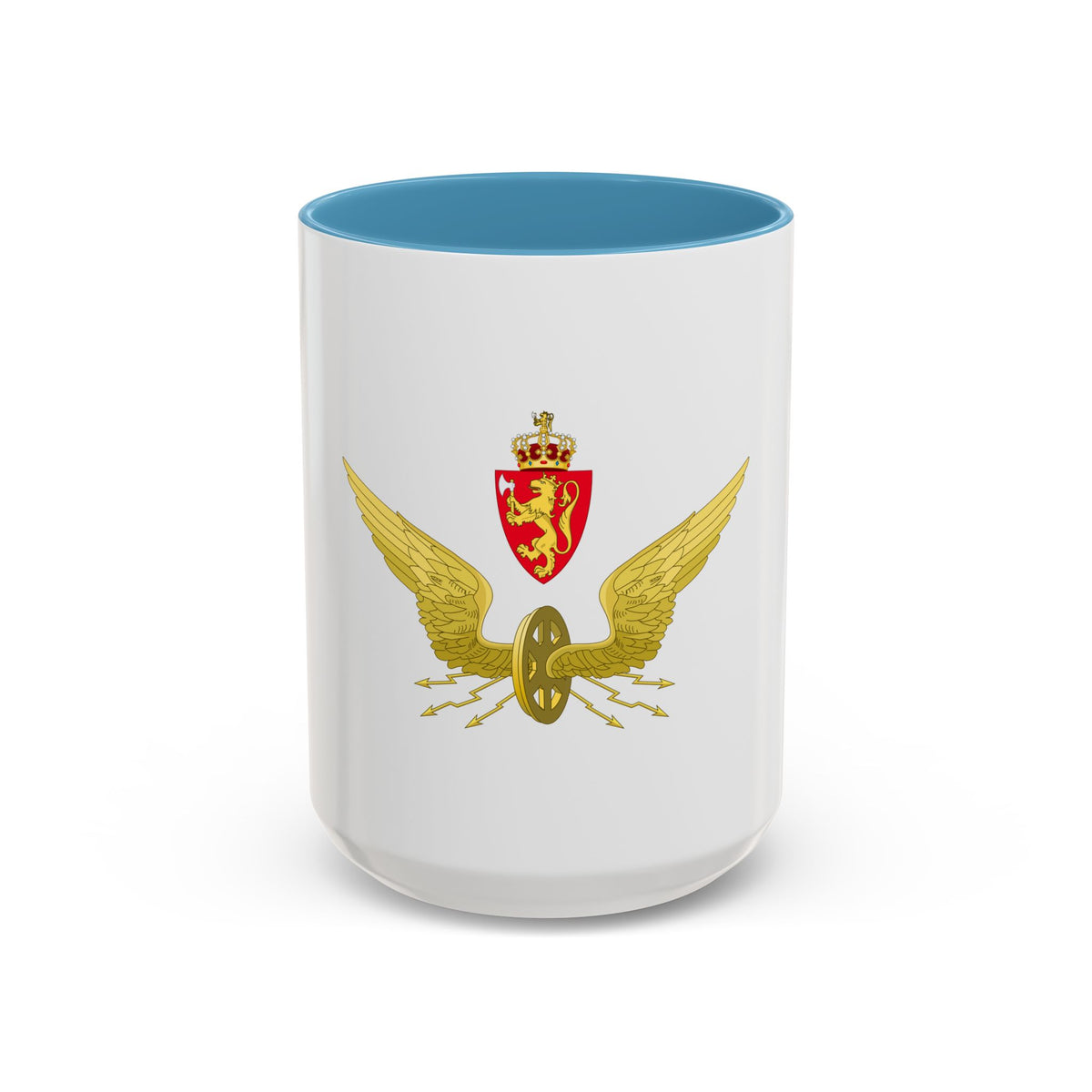 Emblem of the Norwegian State Railways - Accent Coffee Mug