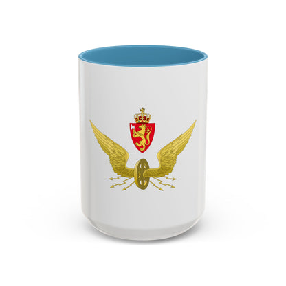Emblem of the Norwegian State Railways - Accent Coffee Mug