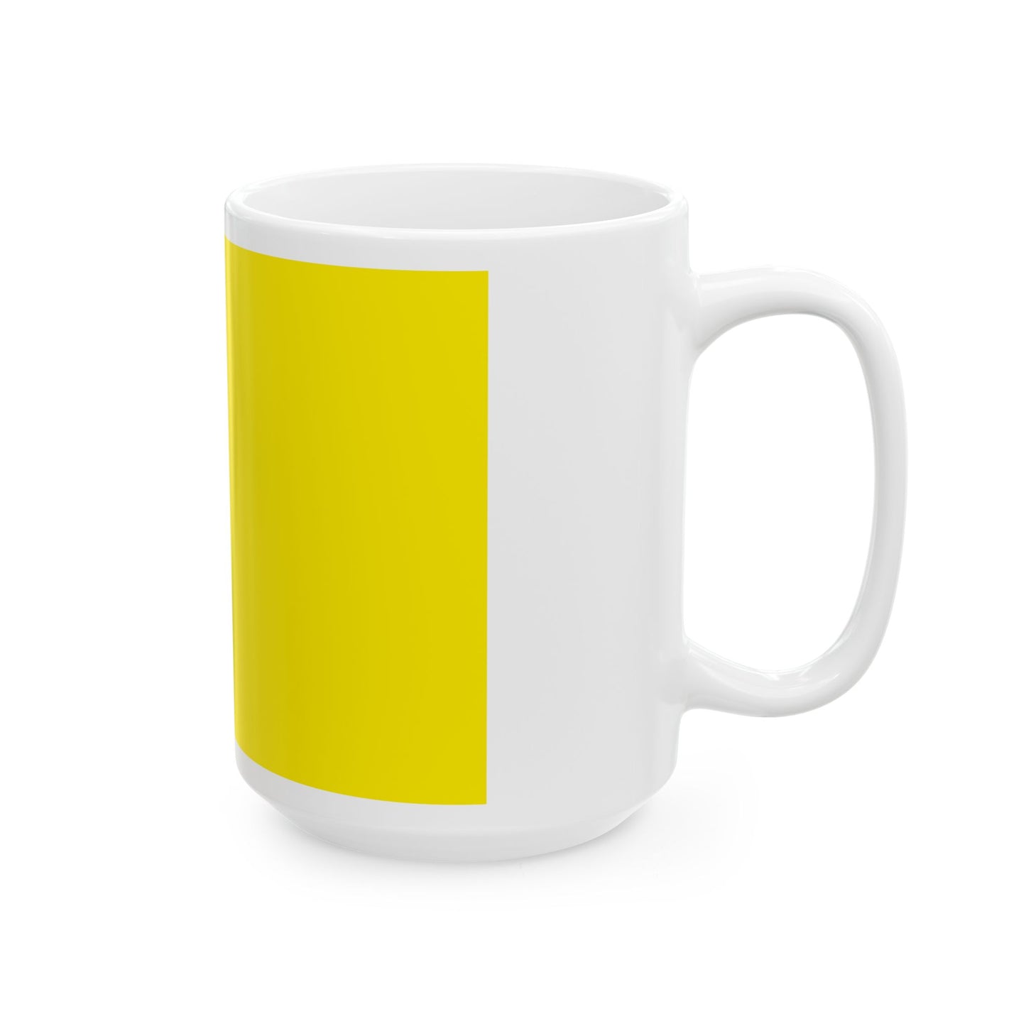 Drapeau de l'oblast de Kirovohrad en Ukraine - Tasse à café blanche