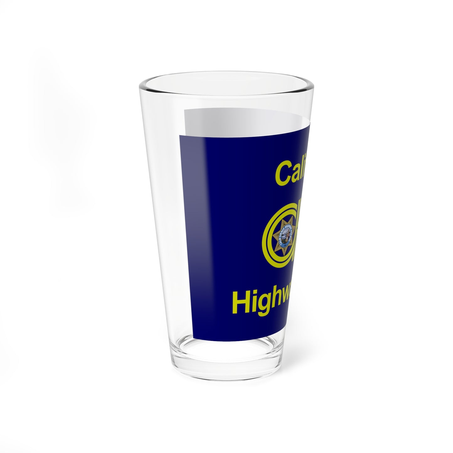 Flag of the California Highway Patrol (United States) Pint Glass 16oz