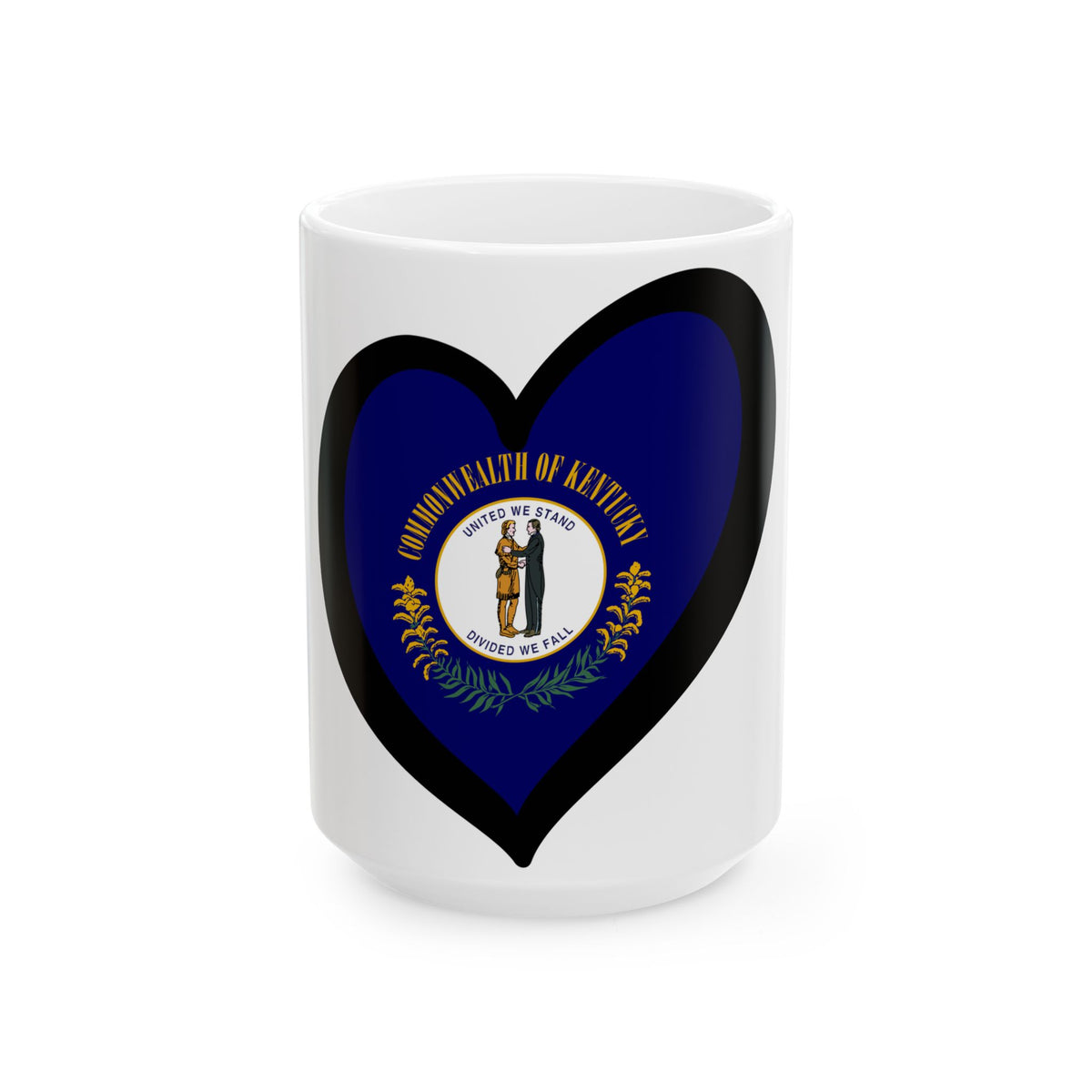 EuroKentucky (United States) White Coffee Mug