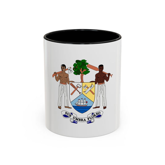 Coat of arms of British Honduras-Belize (1967-1981) - Accent Coffee Mug