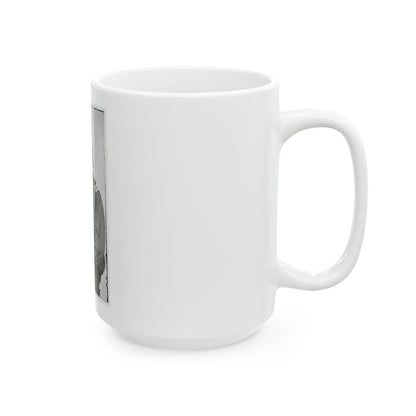 Portrait Of Brig. Gen. Daniel C. Mccallum, Officer Of The Federal Army (U.S. Civil War) White Coffee Mug