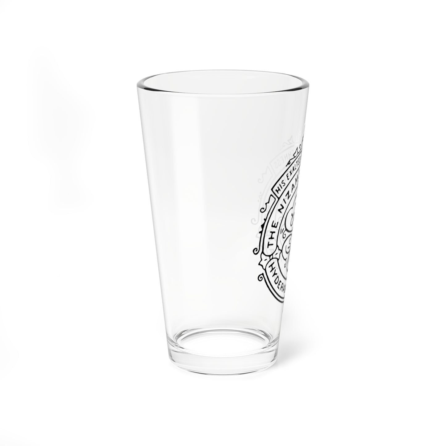 State emblem of Hyderabad (India) (Coat of Arms) Pint Glass 16oz