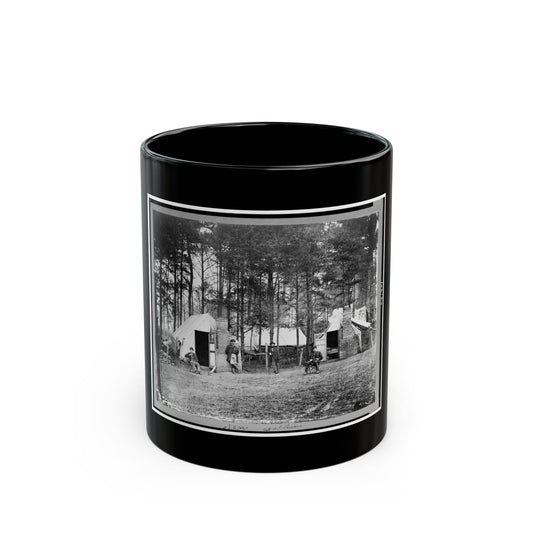 Quarters Of Capt. Harry Clinton, Qt. Mst. Of Provost Marshal Dept., Brandy Station, Virginia (U.S. Civil War) Black Coffee Mug