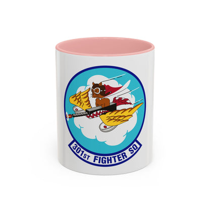 301st Fighter Squadron AETC Emblem (U.S. Air Force) Accent Coffee Mug