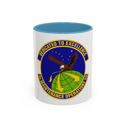 3d Maintenance Operations Squadron (U.S. Air Force) Accent Coffee Mug