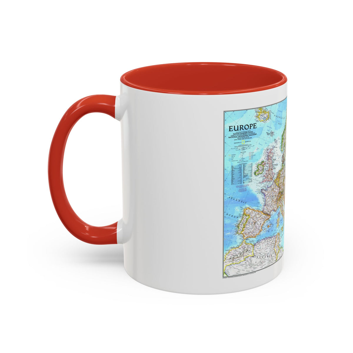 Europe (1992) (Map) Accent Coffee Mug