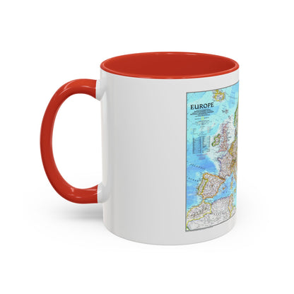 Europe (1992) (Map) Accent Coffee Mug