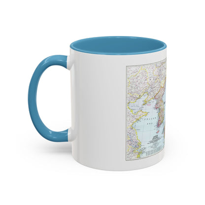 Japan and Korea (1945) (Map) Accent Coffee Mug