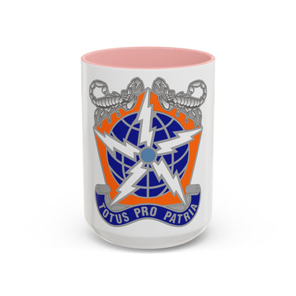 505 Signal Brigade 3 (U.S. Army) Accent Coffee Mug