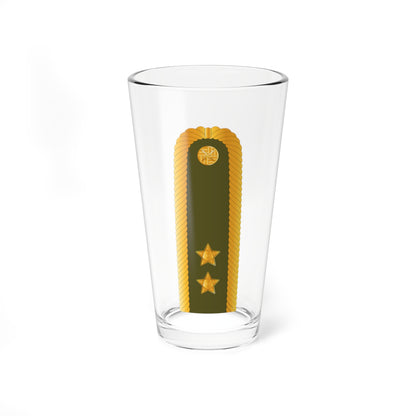 CzArmy 2011 OF7 Generalmajor shoulder (Czech Republic) (Military Rank) Pint Glass 16oz