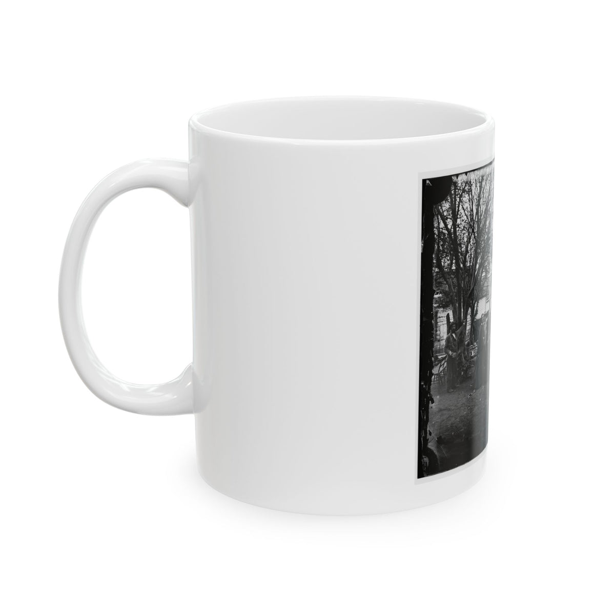 Fredericksburg, Va. Nurses And Officers Of The U.S. Sanitary Commission (U.S. Civil War) White Coffee Mug