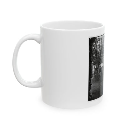 Fredericksburg, Va. Nurses And Officers Of The U.S. Sanitary Commission (U.S. Civil War) White Coffee Mug
