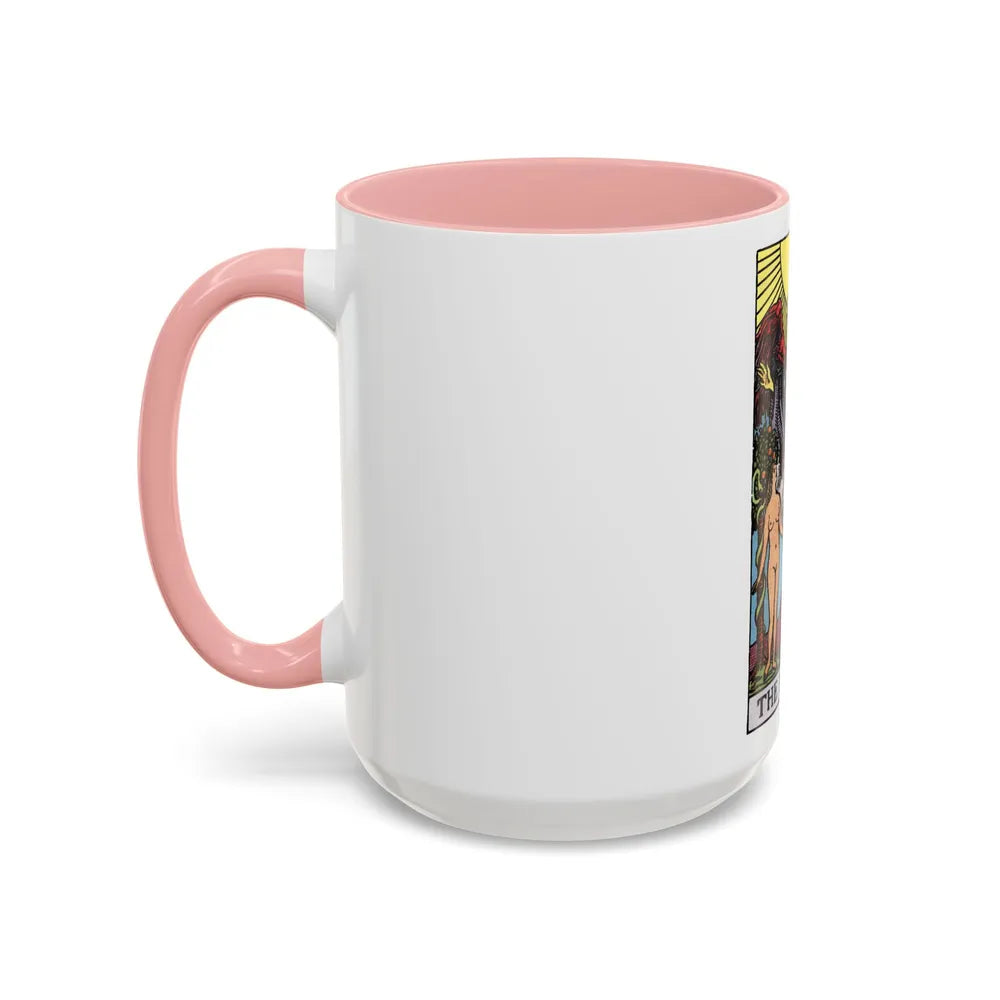 The Lovers (Tarot Card) Accent Coffee Mug-Go Mug Yourself