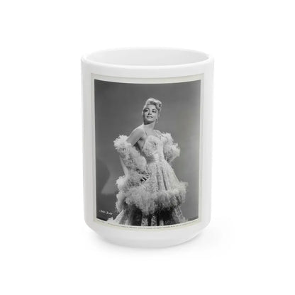 Dorothy Malone #141 (Vintage Female Icon) White Coffee Mug-15oz-Go Mug Yourself