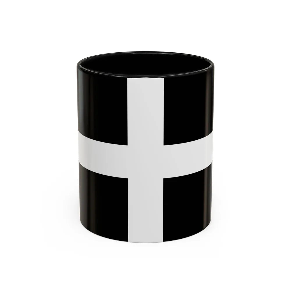 Flag of Cornwall UK - Accent Coffee Mug-11oz-Black-Go Mug Yourself